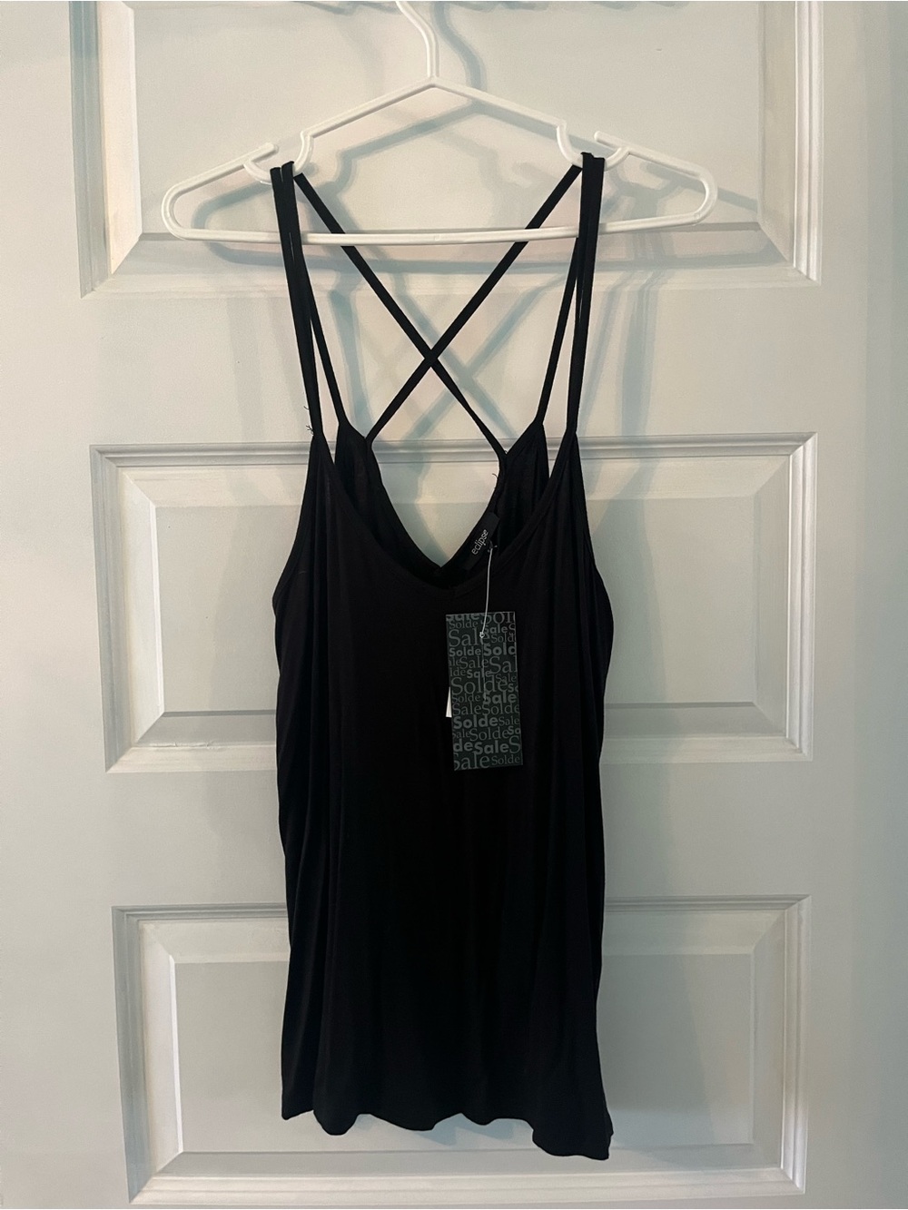 NWT Eclipse Black Tank Top size small
